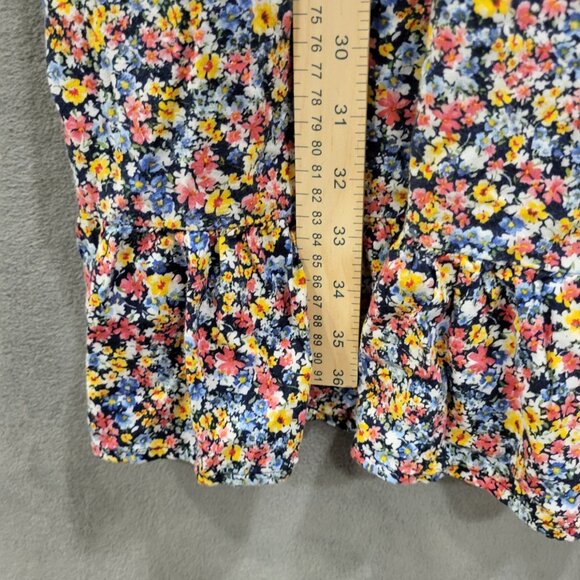 Old Navy Midi Sundress Women's Size XXL Floral Ruffle Cami Cottage Boho Pockets - Picture 6 of 7